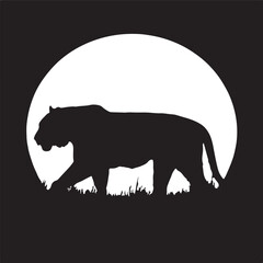 tiger silhouette image
