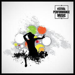 Nightlife and music festival concept. Illustration ready for banner or poster