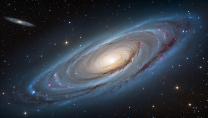 Fototapeta premium Galaxies and star constellations in deep space and cosmos, part of the Universe on high definition abstract background