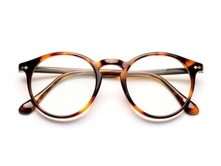 Designer Eyeglasses Fashion Accessory Isolated on White Background AI Generated