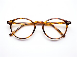 Designer Eyeglasses Fashion Accessory Isolated on White Background AI Generated