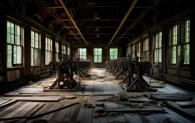  Abandoned old factory. Generative AI. © serg3d