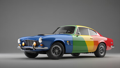 Fototapeta premium isolate car prototype
