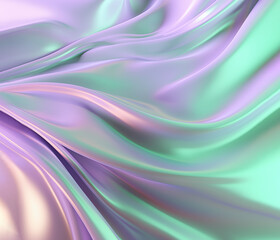 Fototapeta premium holographic background with soft green and soft purple