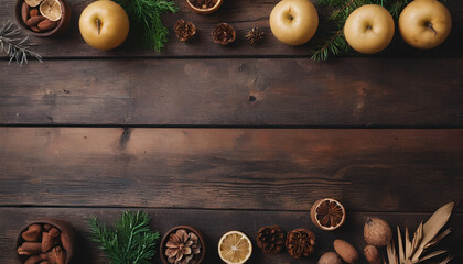 empty space on wood table