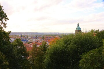 Blick auf die Altstadt von Pirna in der Sächsischen Schweiz	