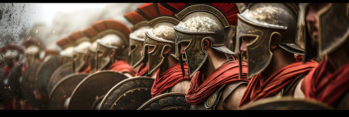 Spartans in battle