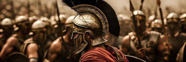 Spartans in battle