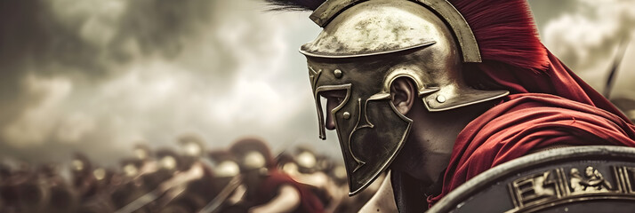 Spartans in battle