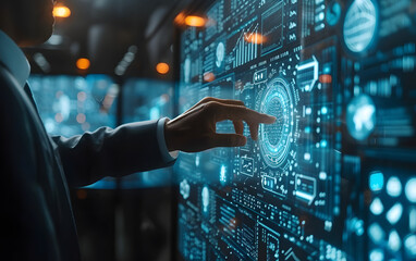 information and technology futuristic concept