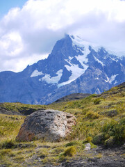Fototapeta premium Mountains in Torres del Paine National Park in Chilean Patagonia