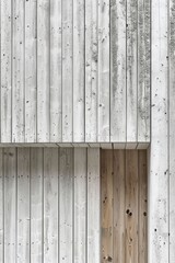 Modern futuristic architecture with simple minimalistic shapes