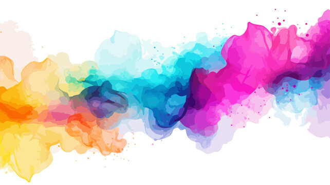 Bunt Wasserfarben Farbe Kleckse Hintergrund Farbklecks Vektor