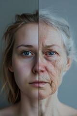 The Beauty of Aging Created With Generative AI Technology - 724235623