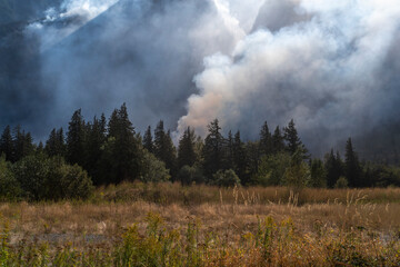 Wild fire in Hope BC