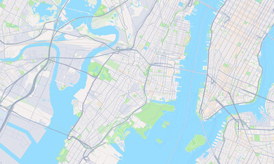Fototapeta na wymiar Jersey City New Jersey Map, Detailed Map of Jersey City New Jersey