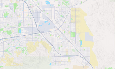Fototapeta na wymiar Henderson Nevada Map, Detailed Map of Henderson Nevada