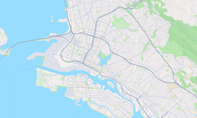 Oakland California Map, Detailed Map of Oakland California
