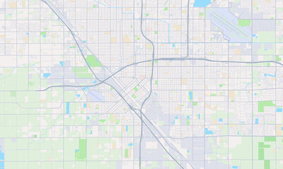 Fresno California Map, Detailed Map of Fresno California