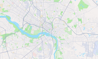 Fototapeta na wymiar Richmond Virginia Map, Detailed Map of Richmond Virginia