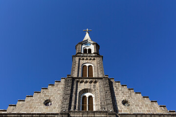 Fototapeta na wymiar Gramado Rio Grande do Sul Brazil, Igreja Matriz Sao Pedro in Gramado, tourist town in Serra Gaucha.