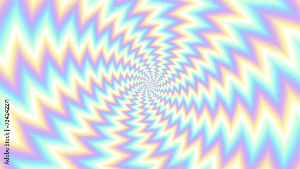 Aufkleber Endless abstract spiral. Seamless looping footage 4k. Abstract loop background