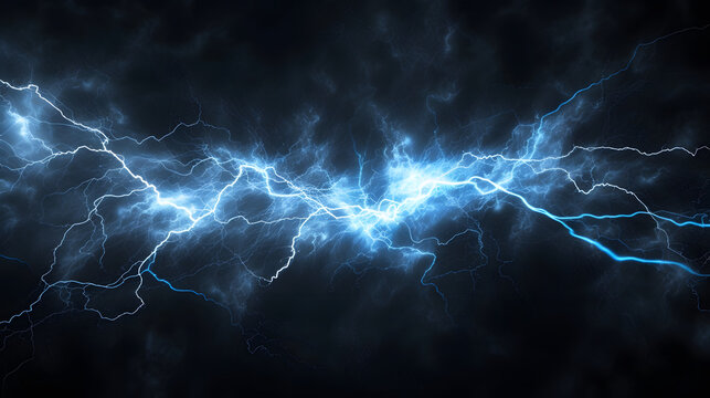 lightning flashes amidst dark backgrounds, wallpaper, in the style of rendered in cinema4d