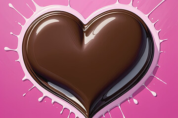 heart chocolate 03 Ai generated 