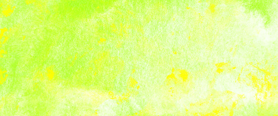 Yellow green watercolor texture vector background for cards, flyer, poster, banner and cover design. Hand drawn spring watercolor brush strokes illustration for your design. Summer backdrop.