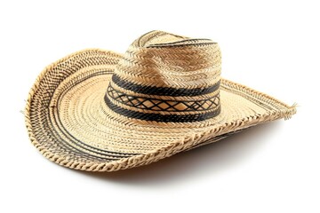 Isolated white sombrero hat