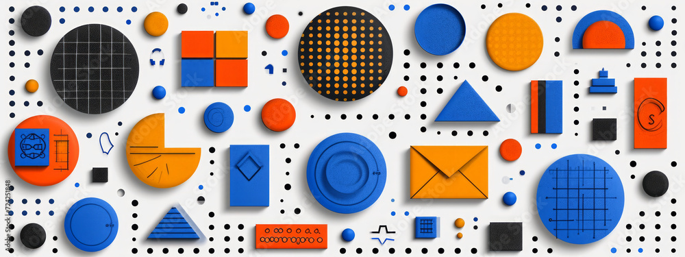 Poster harmonious fusion: an imaginative and intricate interplay of shapes and sizes
