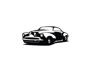 1949 mercury coupe car isolated on white background. best for logos, badges, emblems, icons, available in eps 10. - obrazy, fototapety, plakaty