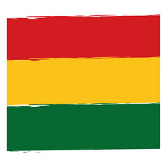 Isolated flag with african colors Vector