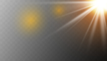 Glow light effect. Star burst with sparkles.Sun.