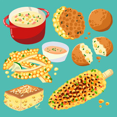 corn food set
