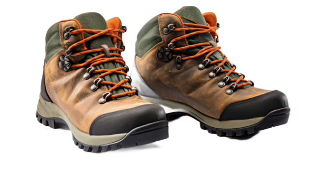 Hiking Boot. Isolated on a white background png like