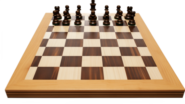 Chess Board. Isolated on a white background png like