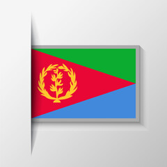 Fototapeta premium Vector Rectangular Eritrea Flag Background