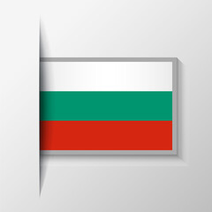 Vector Rectangular Bulgaria Flag Background