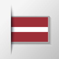 Vector Rectangular Latvia Flag Background