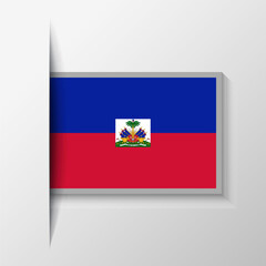 Vector Rectangular Haiti Flag Background