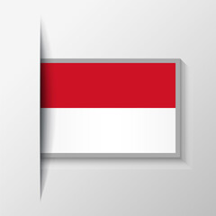 Vector Rectangular Monaco Flag Background