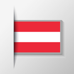 Vector Rectangular Austria Flag Background