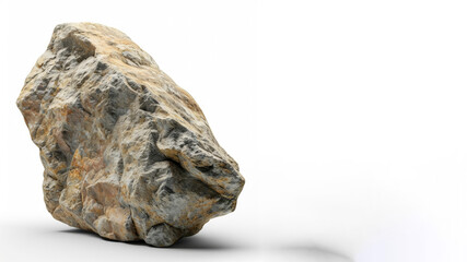 Rock isolated on white background