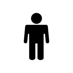 Man icon vector. male icon vector. human symbol