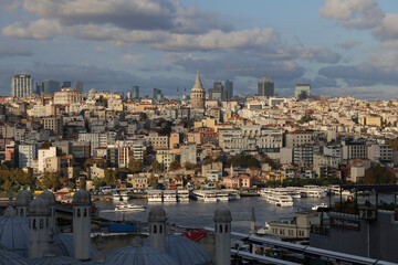 Galata tower in golden hour