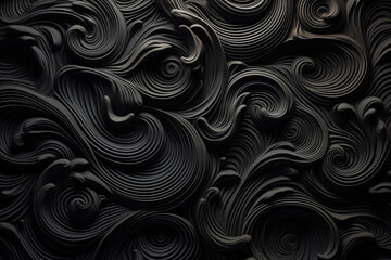 abstract black swirl background