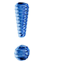 Fluted blue ice symbol