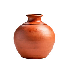 Fototapeta na wymiar Modern clay jug isolated on white background