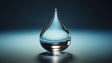 Water Drop, A drop of rain water, Water dripping in a pond. rippling waves